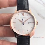 Montblanc Meisterstuck Watch Replica Rose Gold White Face